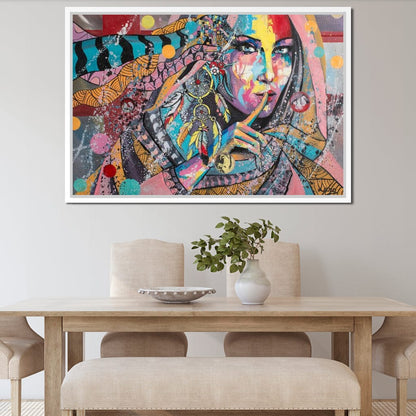 Mary Portrait Canvas Wall Art