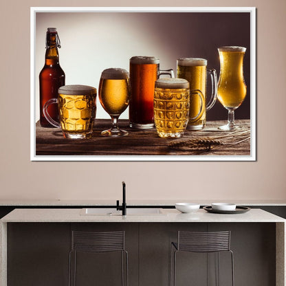Beer Types Canvas Wall Art