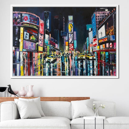 Busy Avenue Canvas Wall Art