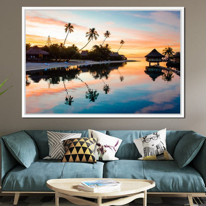 French Polynesia Canvas Wall Art