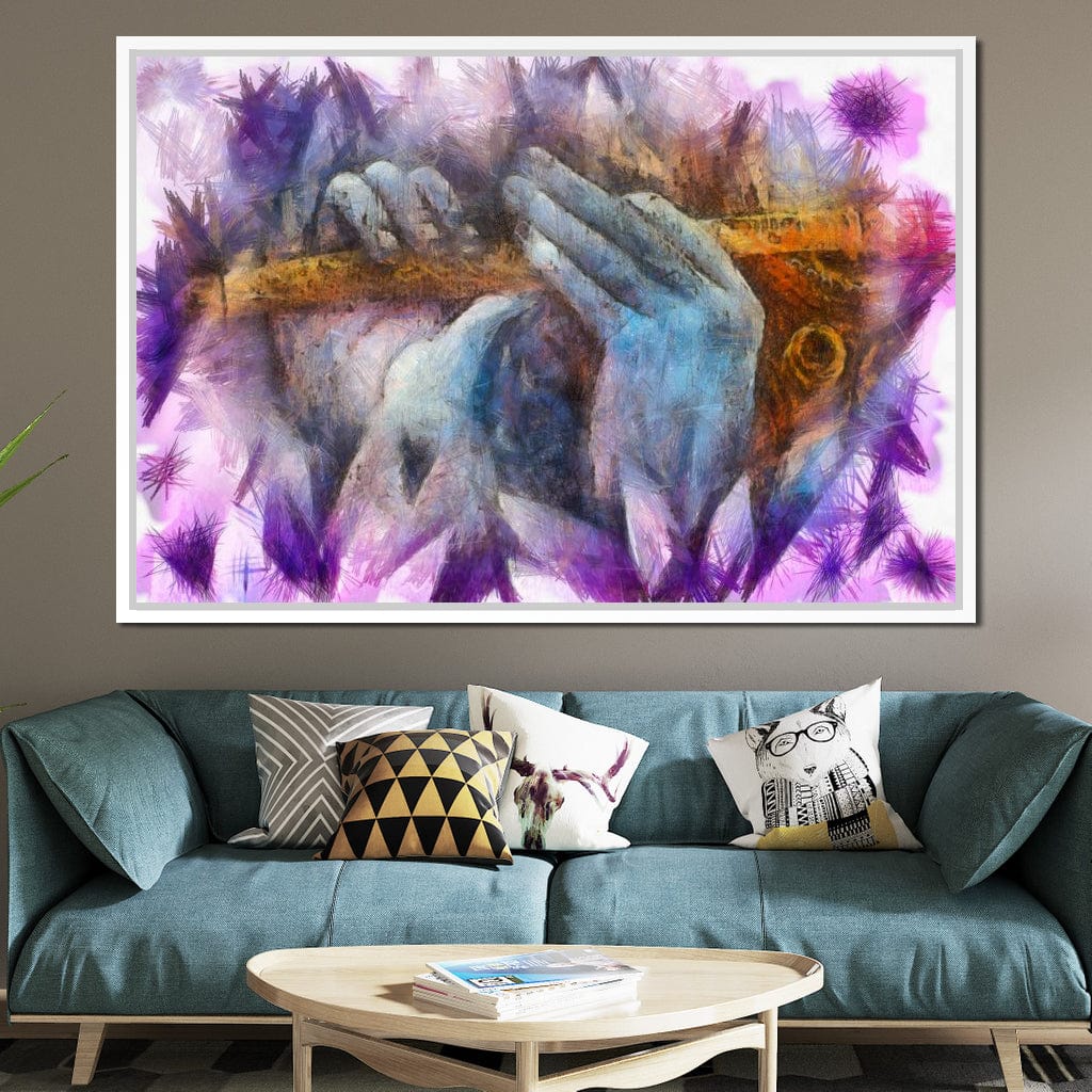 Krishna Playing the Flute Canvas Wall Art