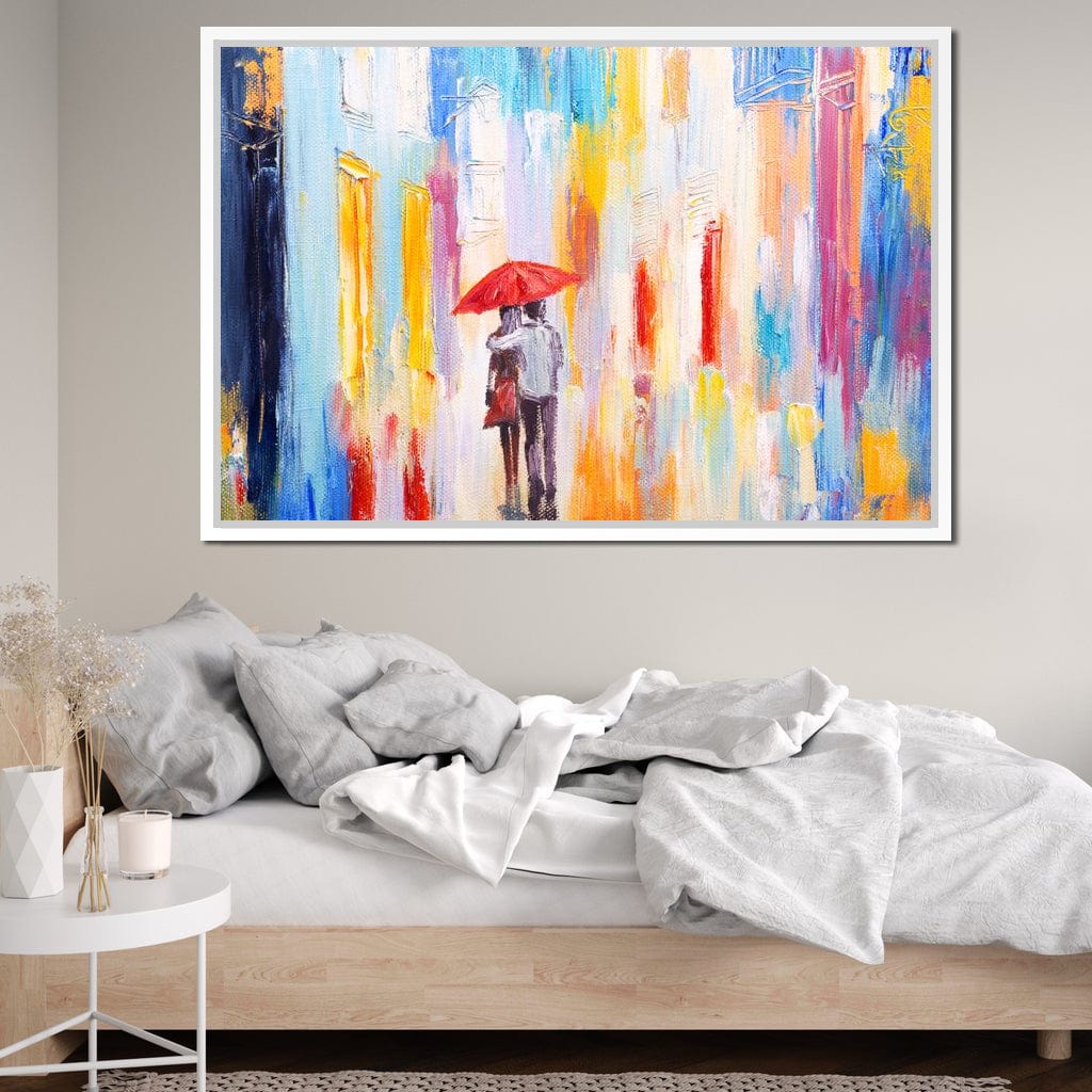 Romantic Rain Canvas Wall Art