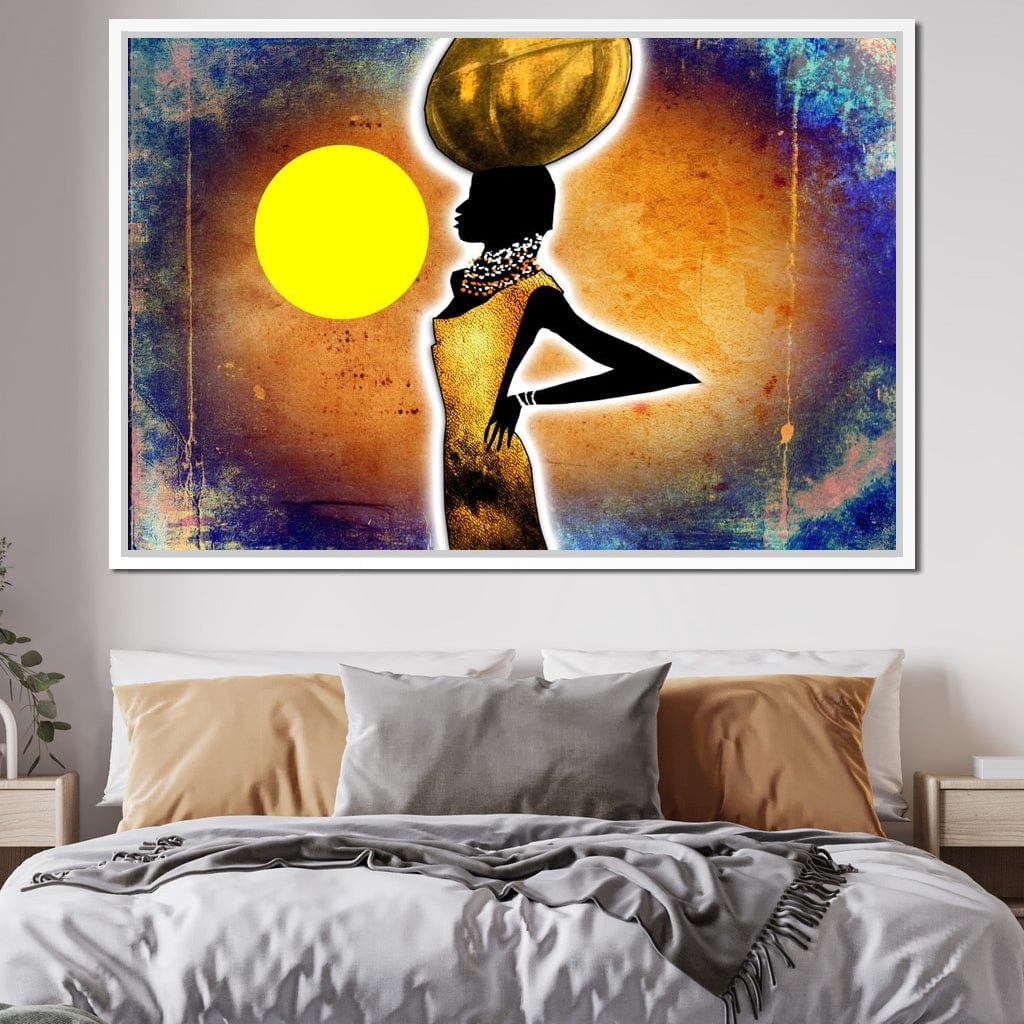 African Woman Canvas Wall Art