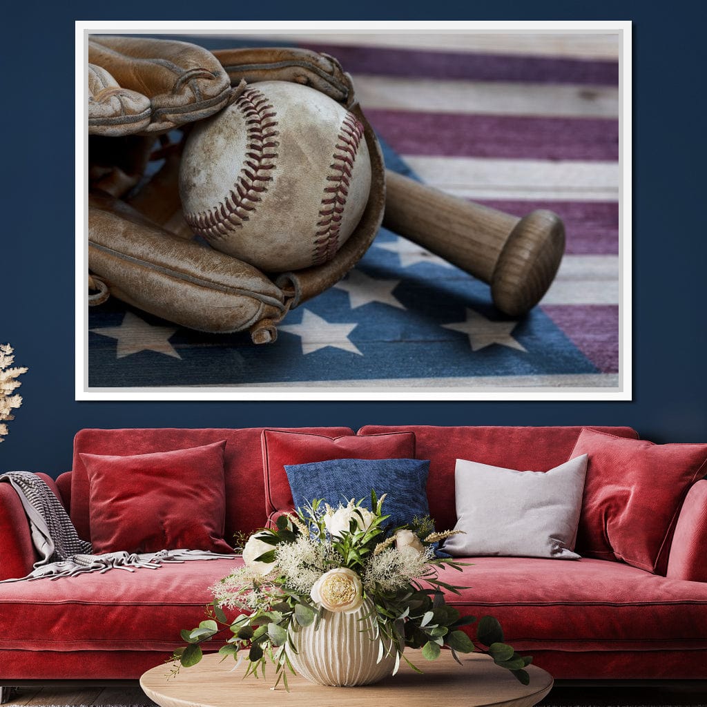 Baseball Nation Canvas Wall Art