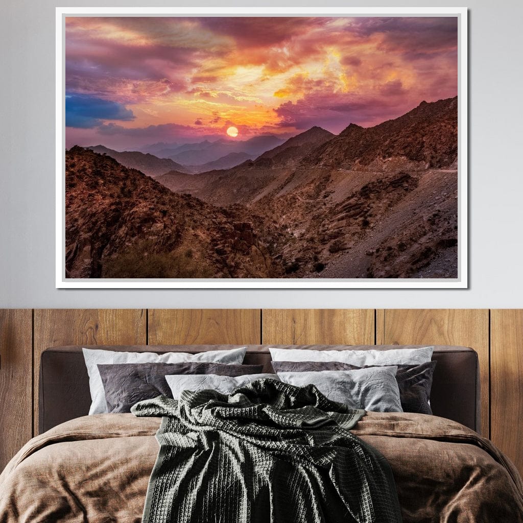 Desert Mountains Canvas Wall Art