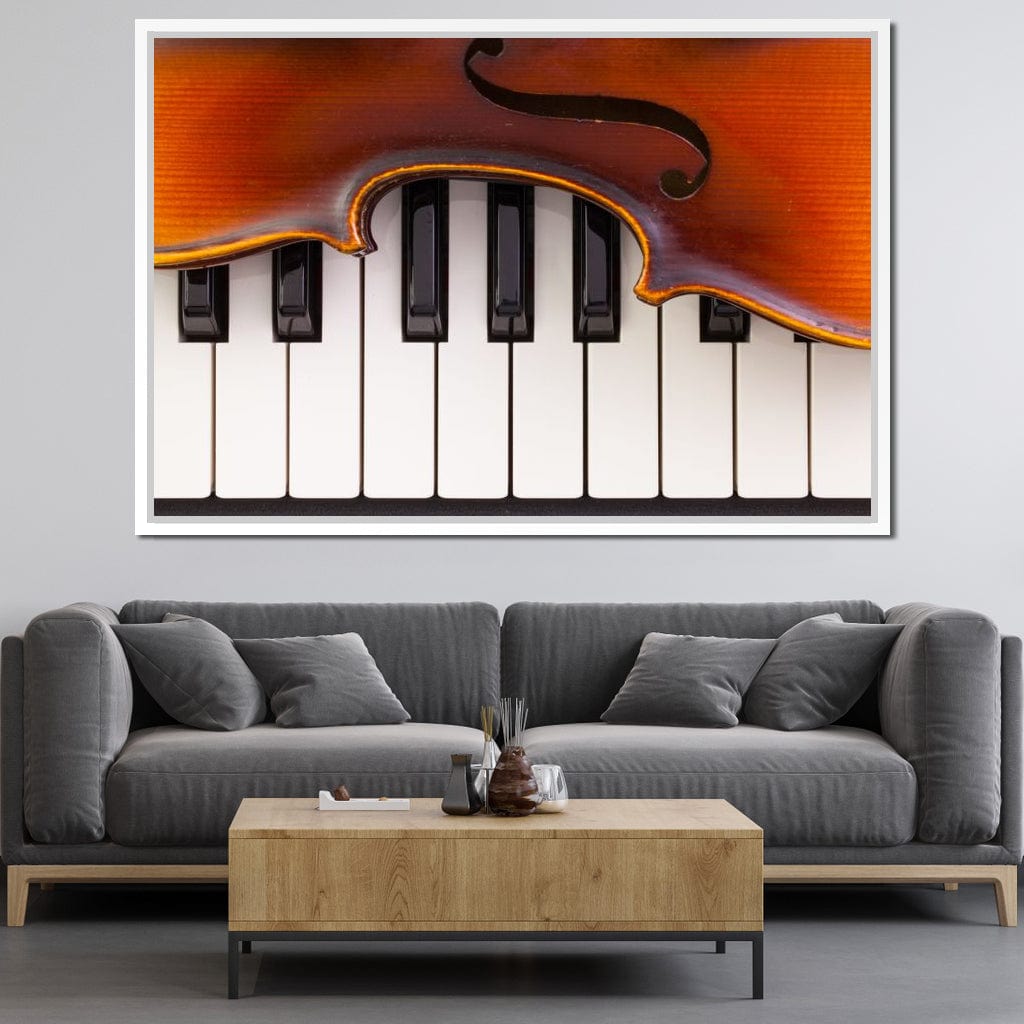 Violin & Piano Canvas Wall Art