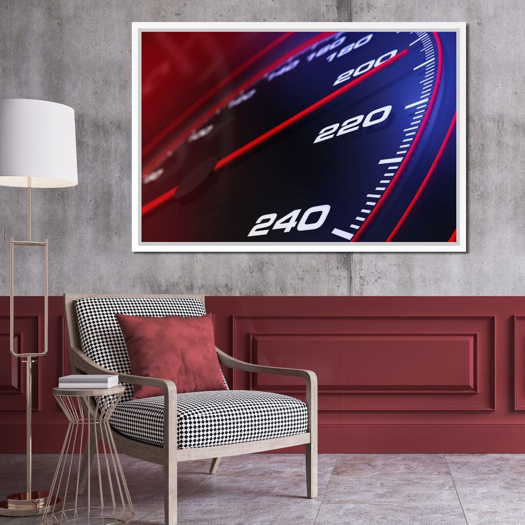 Speedometer Canvas Wall Art