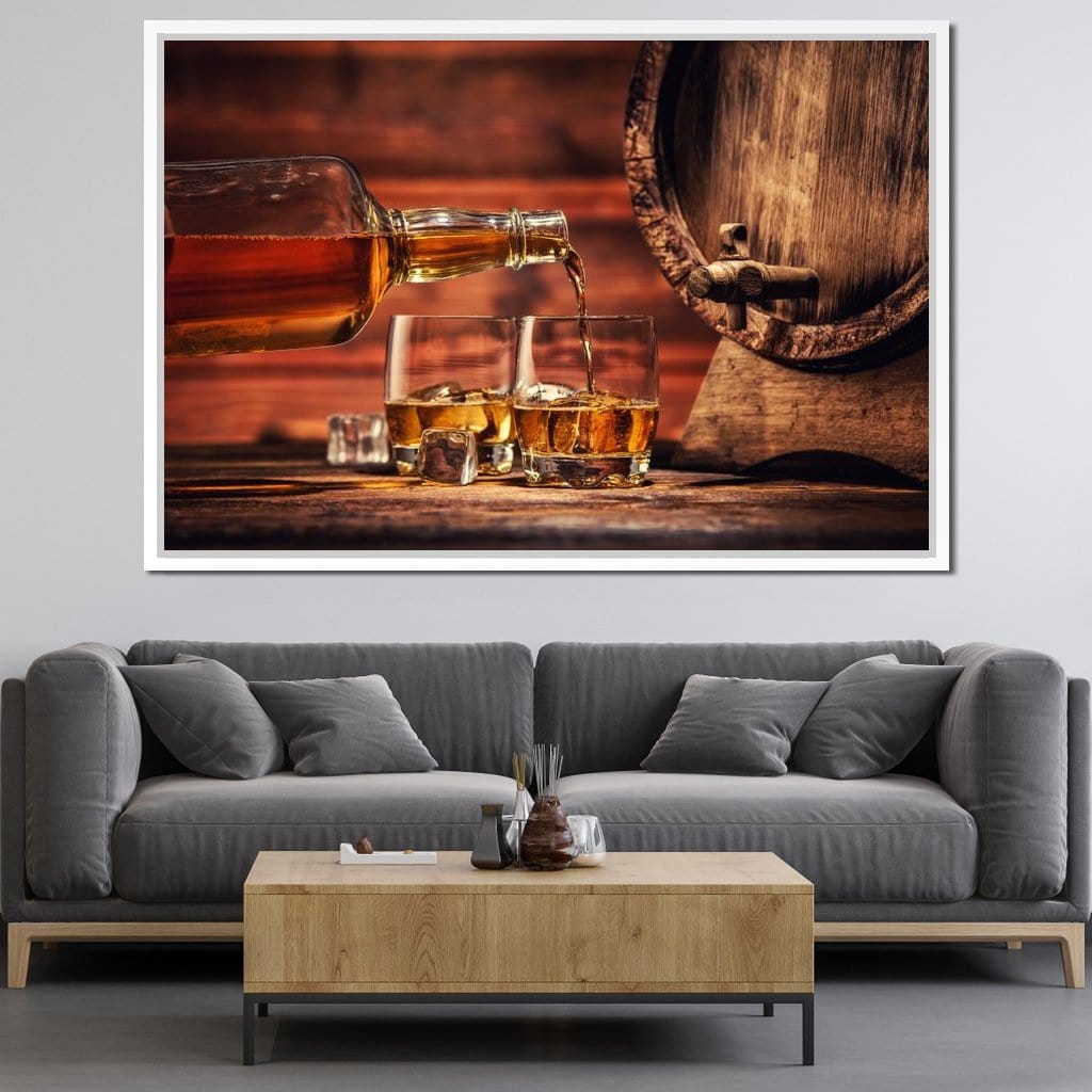 Whiskey Night Canvas Wall Art