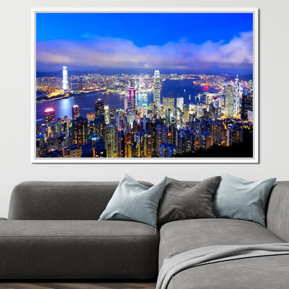 Hong Kong Skyline Canvas Wall Art