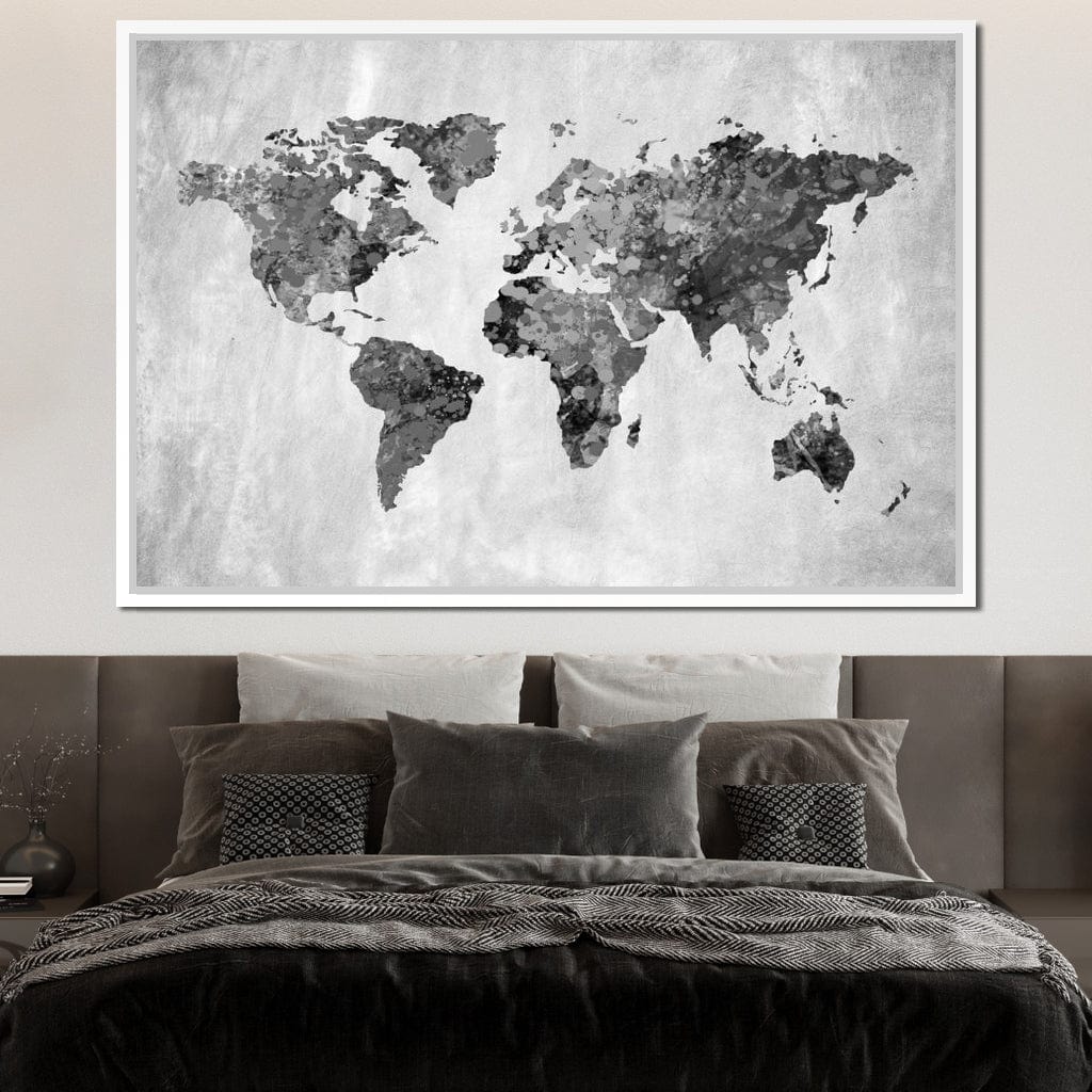 World Map 9 - Mateo Canvas Wall Art