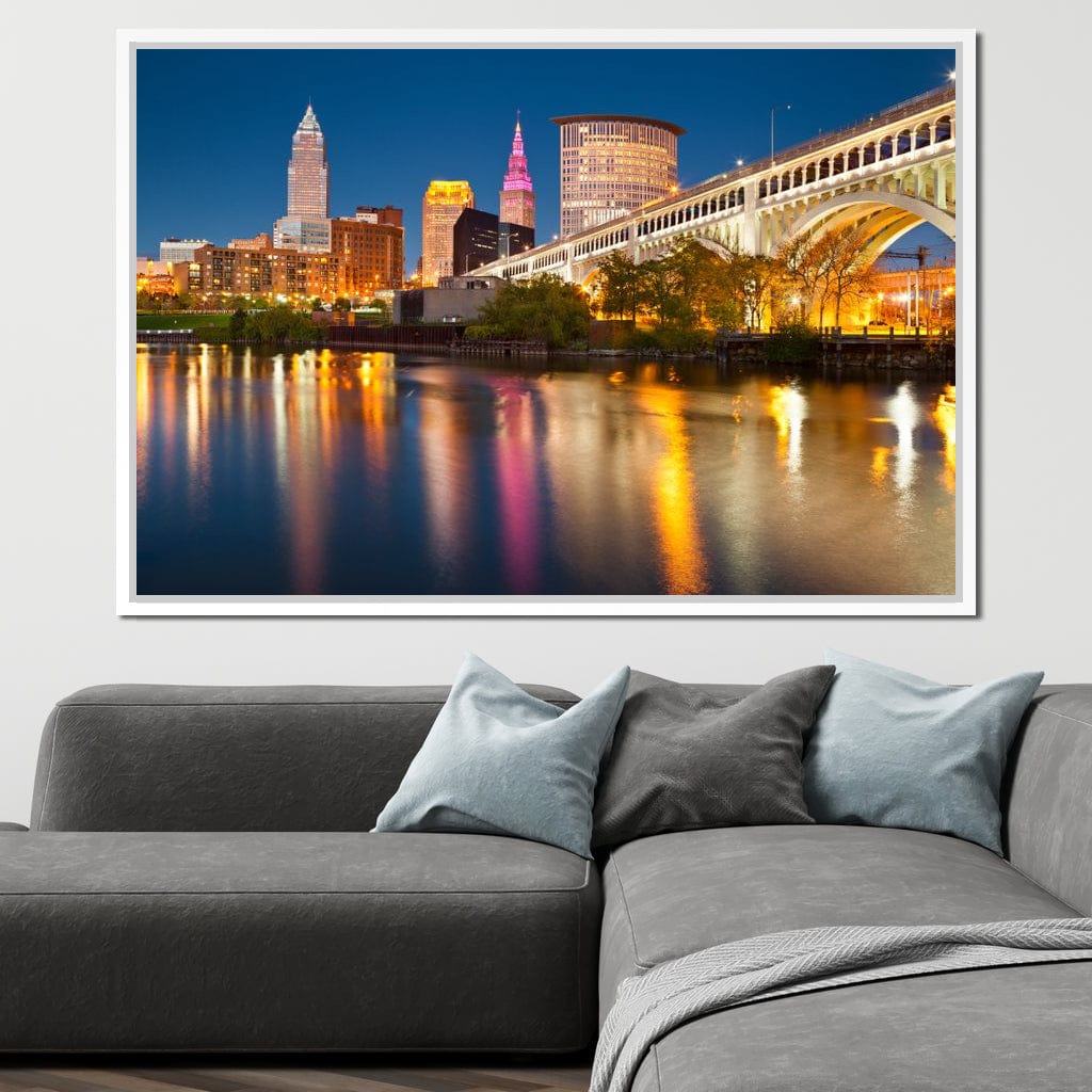 Cleveland Skyline Canvas Wall Art