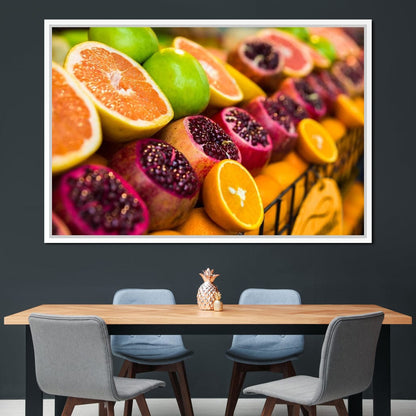 Istanbul Fruit Market Canvas Wall Art
