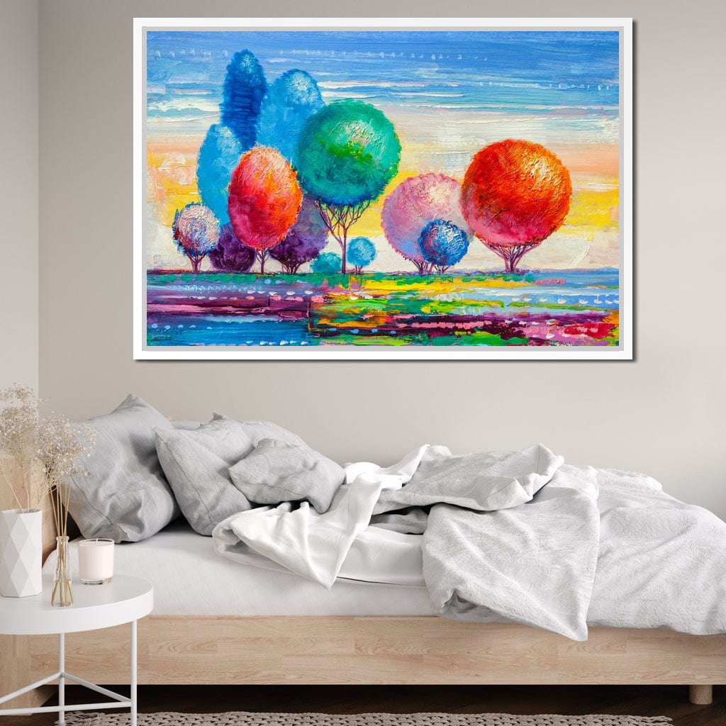 Autumn Fantasy Forest Canvas Wall Art