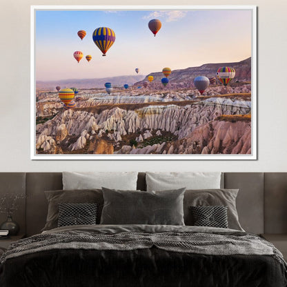 Hot Air Balloons over Cappadocia Canvas Wall Art