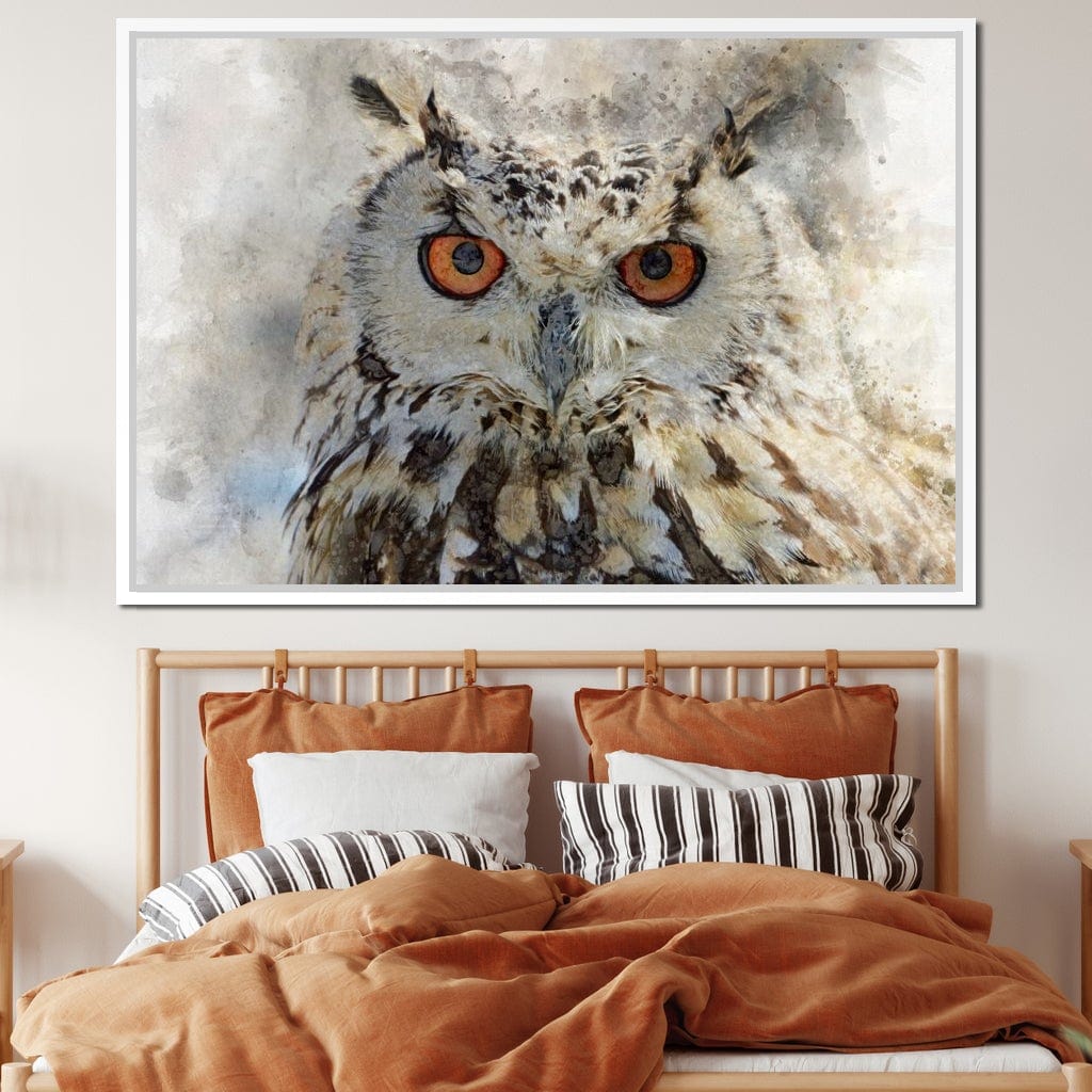 Eurasian Owl Canvas Wall Art