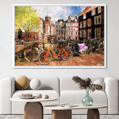 Amsterdam City Canvas Wall Art