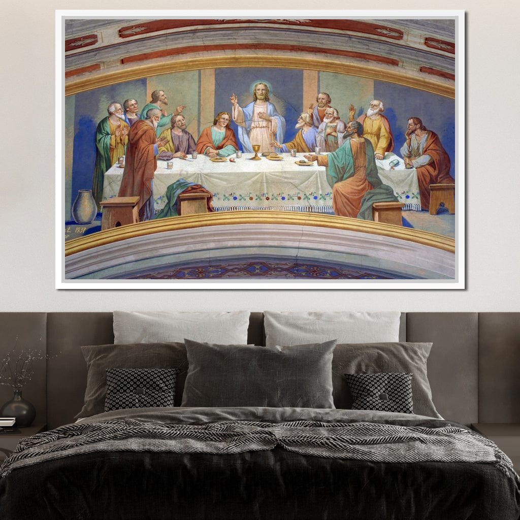 Last Supper Fresco Canvas Wall Art