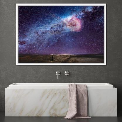 Cosmic Jellyfish Galaxy - KitConcepts Canvas Wall Art