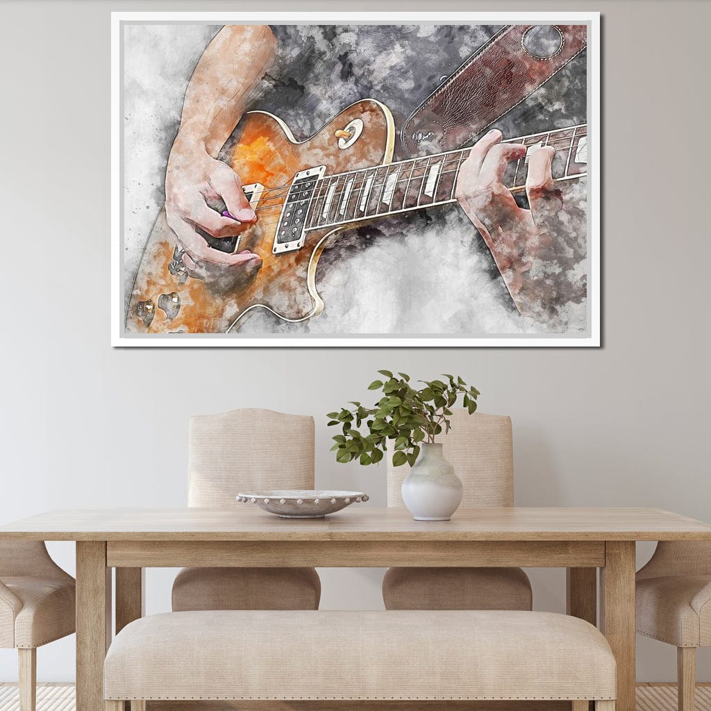 Electric Guitar - Mateo Canvas Wall Art