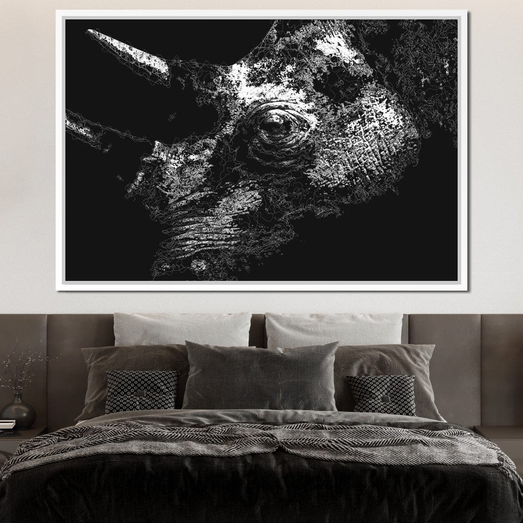 Big 5 Collection - Rhino Canvas Wall Art