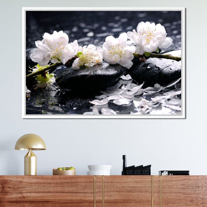 Spa Flowers Canvas Wall Art