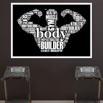 Body Builder Canvas Wall Art
