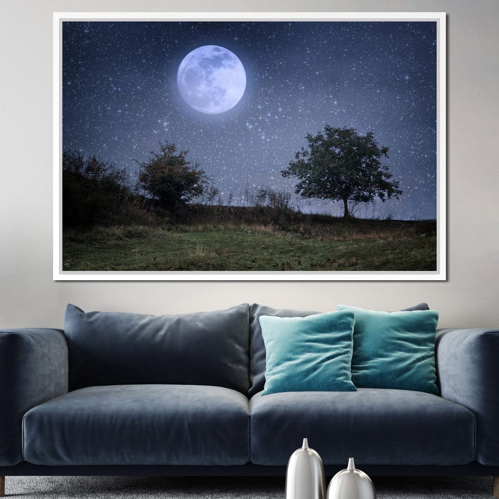 Beautiful Moonlight Canvas Wall Art