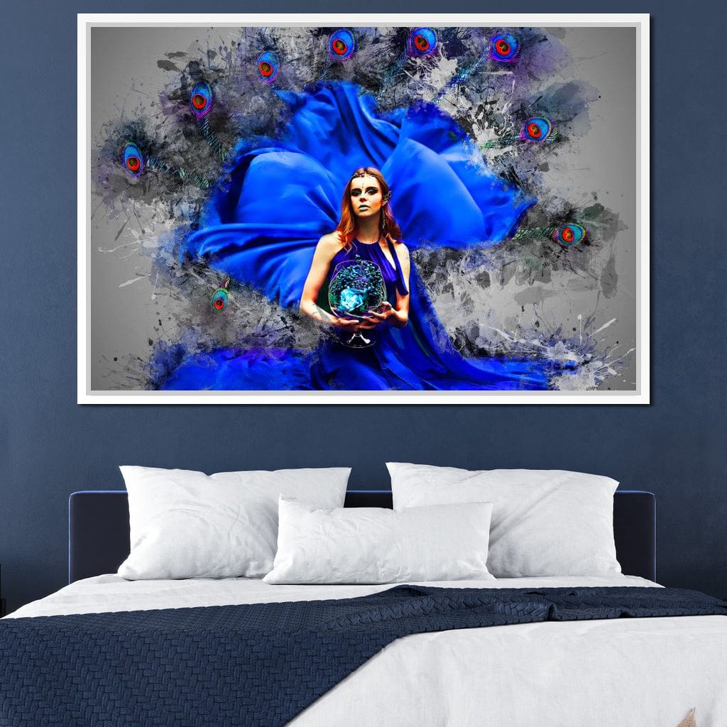Feather Gown Canvas Wall Art