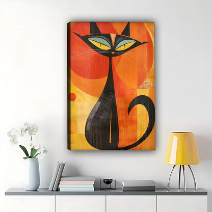 W490 Natural Wood Grain Canvas Decorative Painting – Abstract Art | Ideal for Living Rooms and Offices