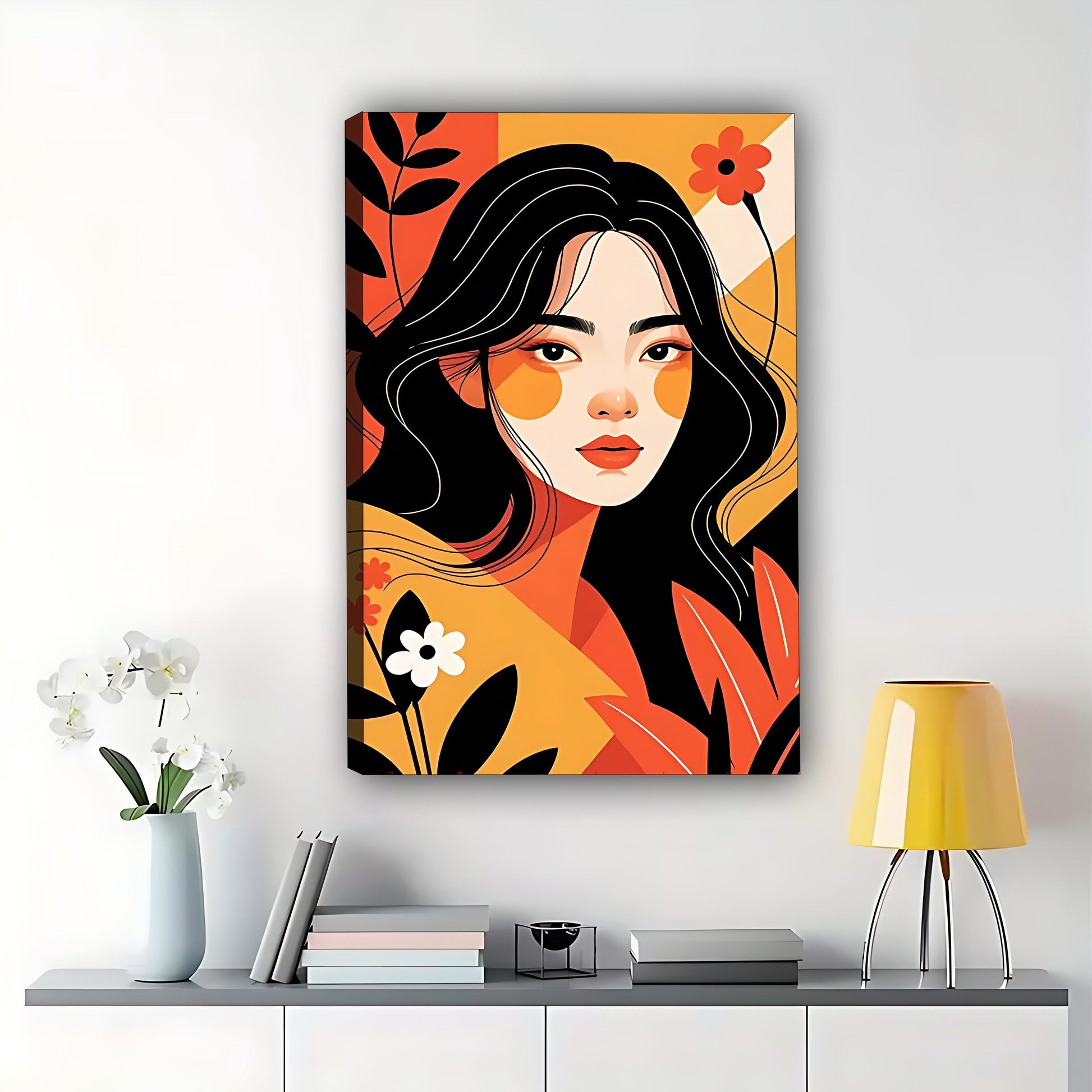 W479 Natural Wood Grain Canvas Decorative Painting – Abstract Art | Ideal for Living Rooms and Offices