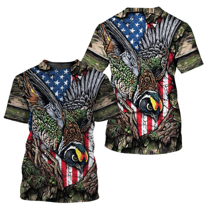 Quail Perched On The Rock All Over Print Shirt