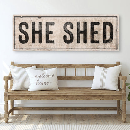 She Shed V - canvas