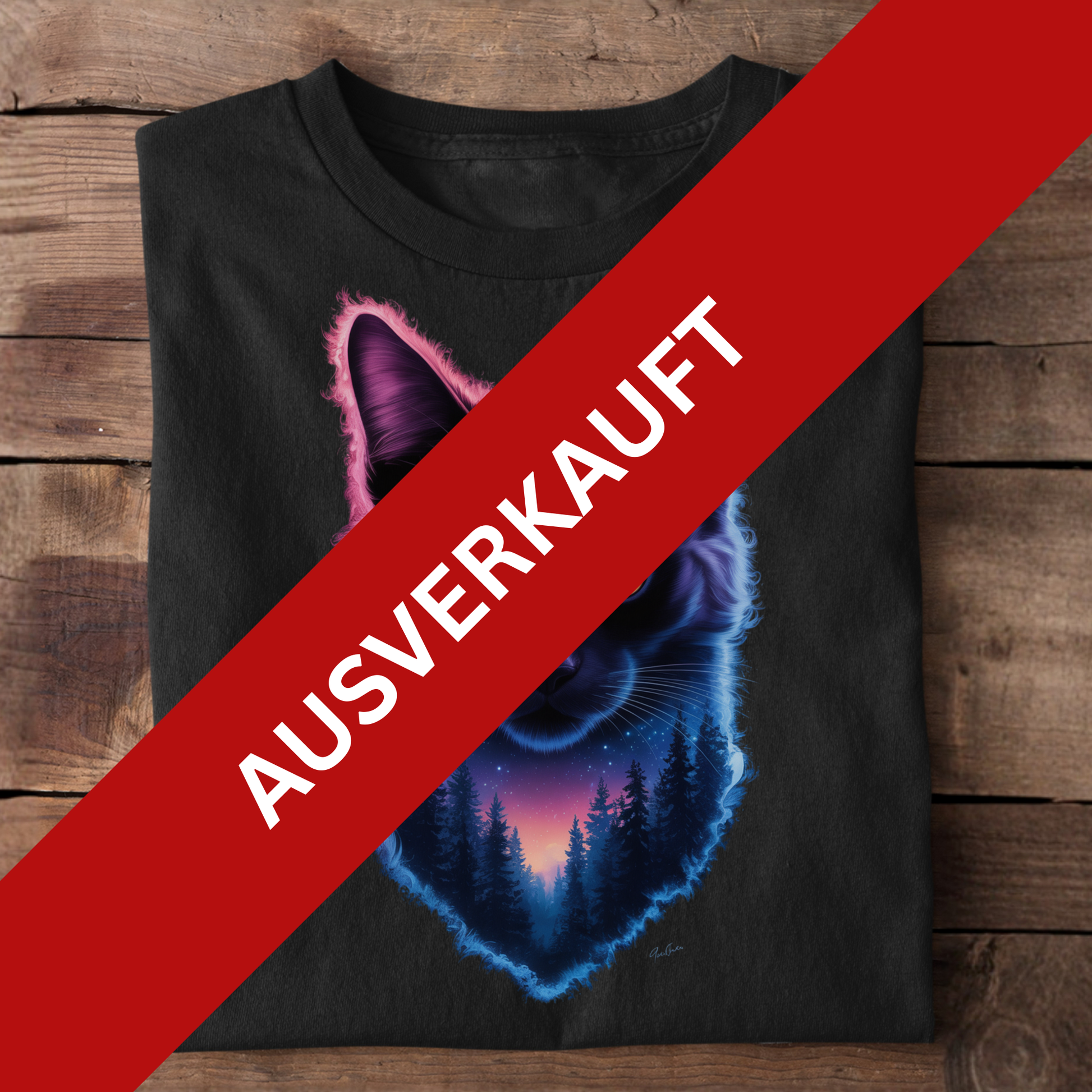 Wald Katze unisex basic T-Shirt