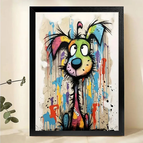 W008 Natural Wood Canvas – Abstract Art | Perfect for Living Room & Office