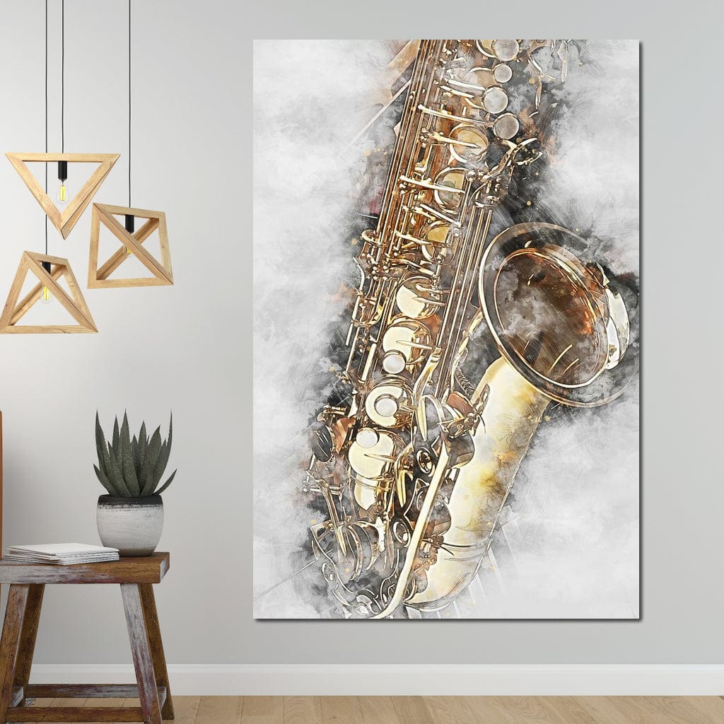 Saxophone - Mateo Canvas Wall Art