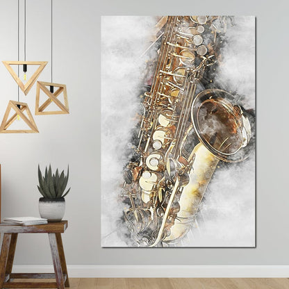 Saxophone - Mateo Canvas Wall Art