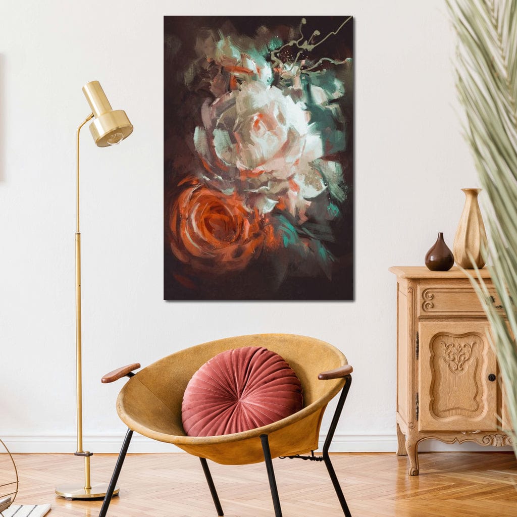 Bouquet of Roses Canvas Wall Art
