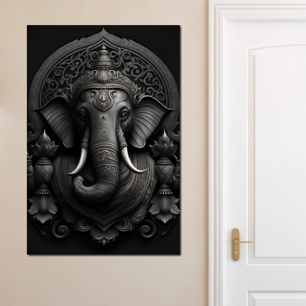 Ganesha's Might Canvas Wall Art
