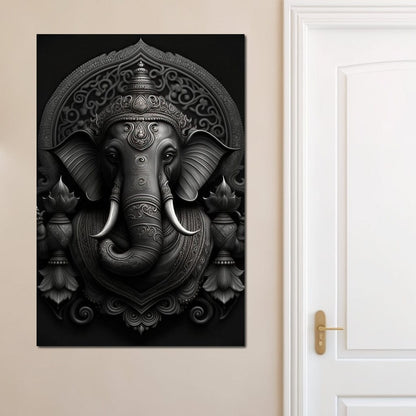 Ganesha's Might Canvas Wall Art