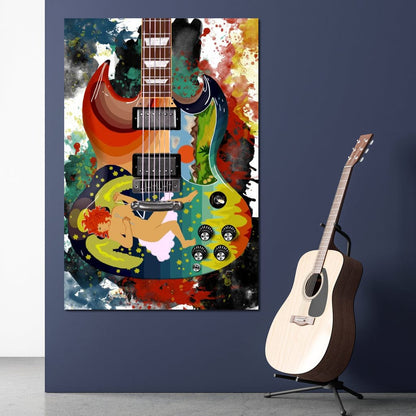 Eric Clapton's Solid Guitar Canvas Wall Art