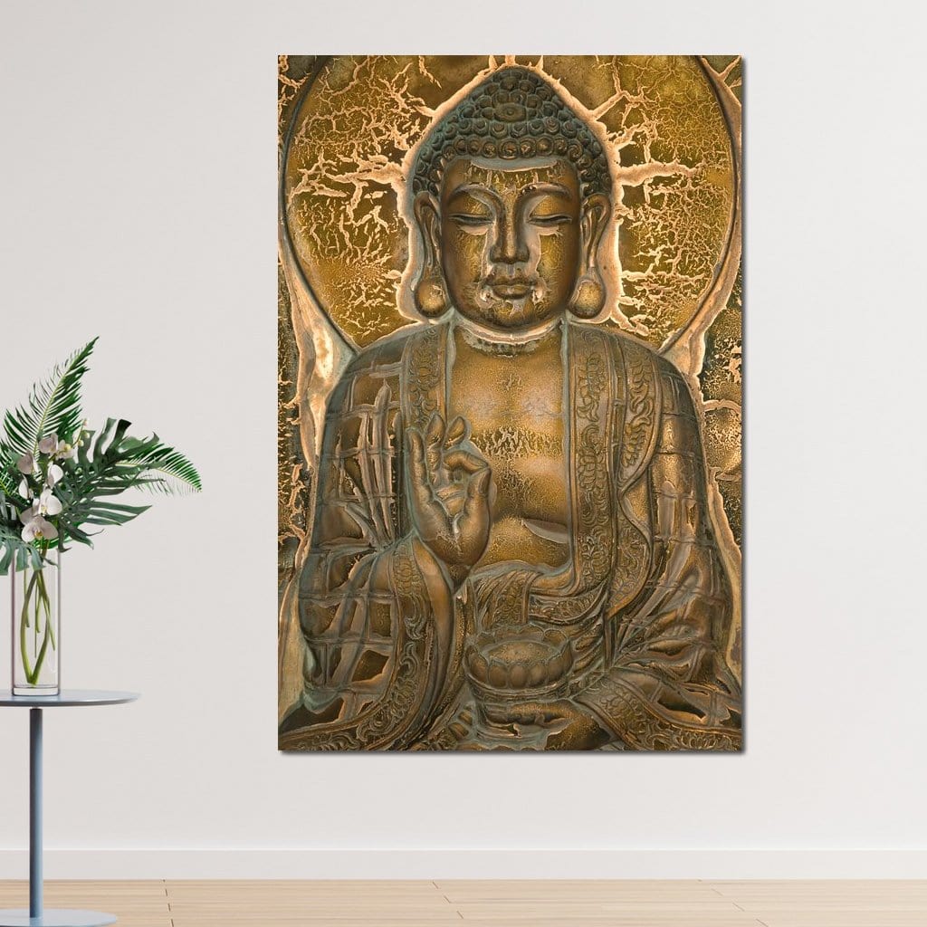 Buddhist Mural Canvas Wall Art