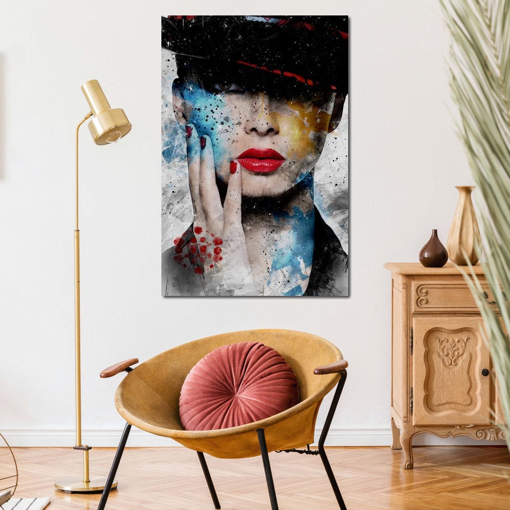 Fashion Portrait Canvas Wall Art