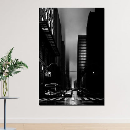 Downtown Toronto Fogfest no35 Canvas Wall Art