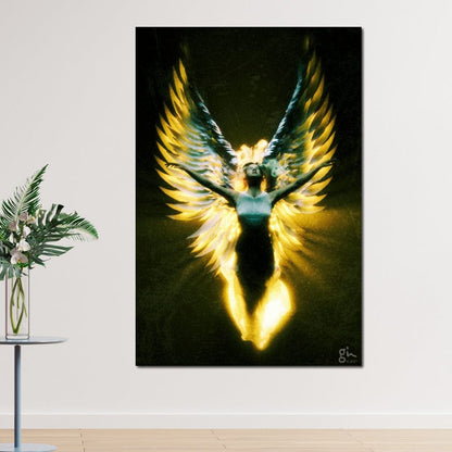 Angel Wings in Awe - G'n Art Canvas Wall Art