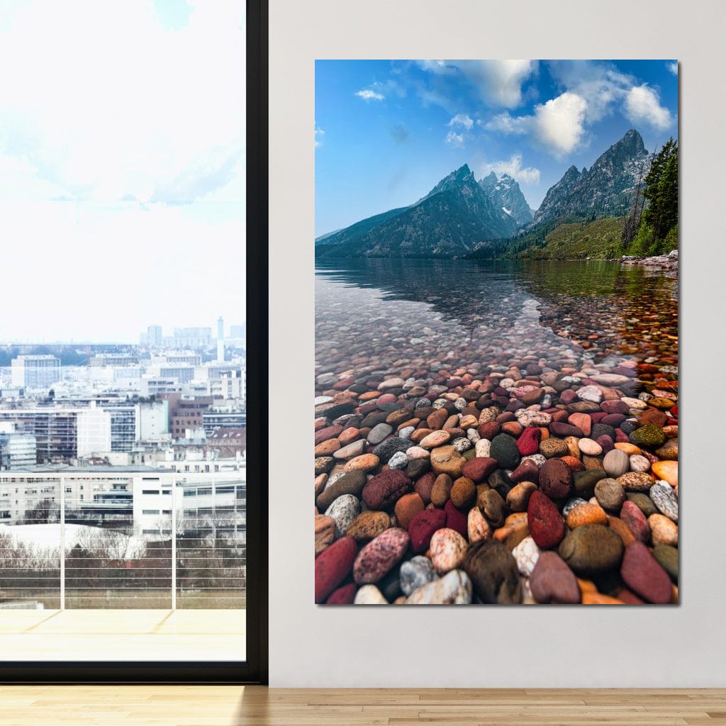 Colored Pebbles Canvas Wall Art
