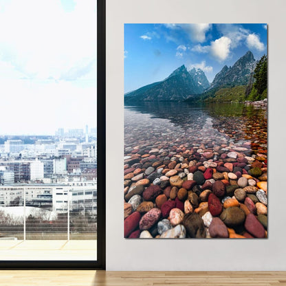 Colored Pebbles Canvas Wall Art