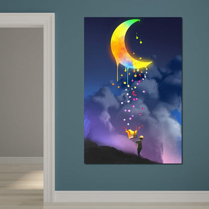 Moon Gift Canvas Wall Art