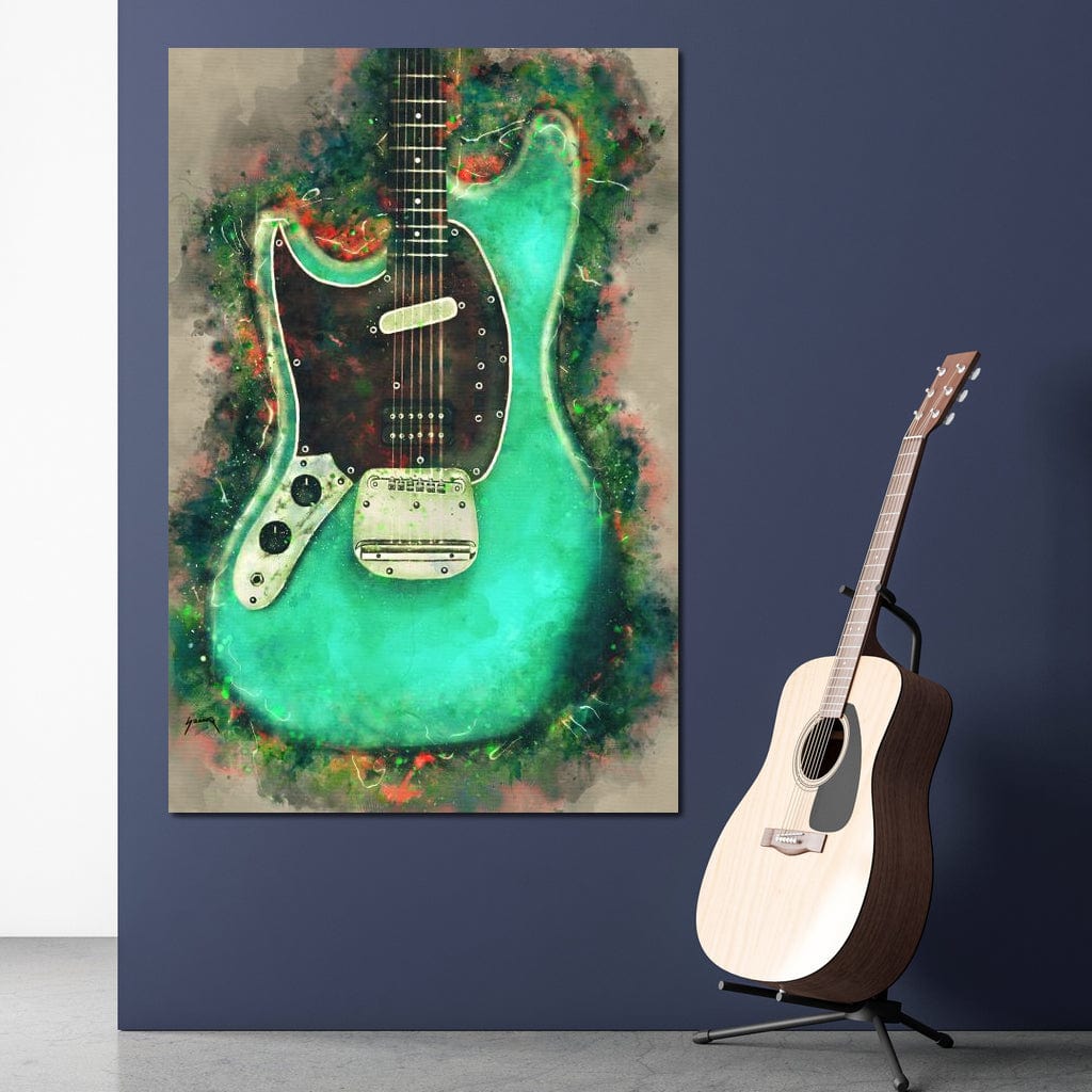 Kurt Cobain's Guitar Canvas Wall Art