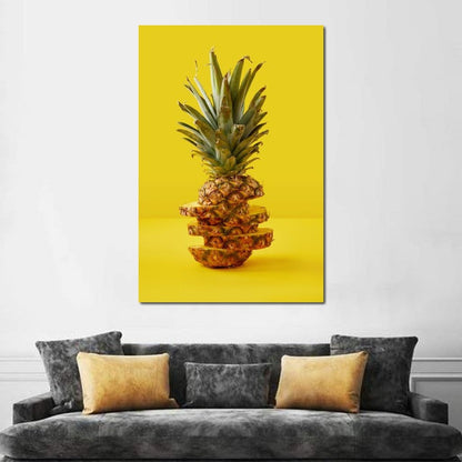 Sliced Pineapple Canvas Wall Art