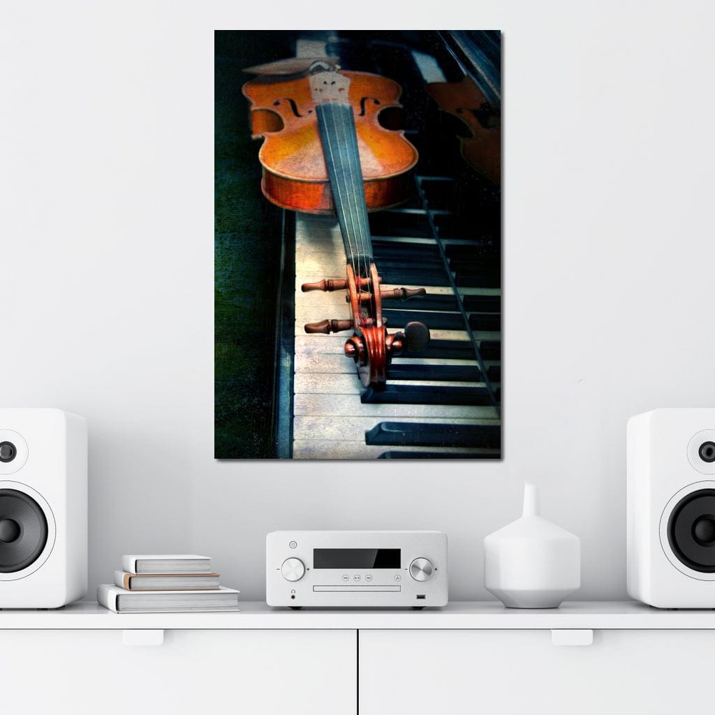 Piano & Violin Canvas Wall Art